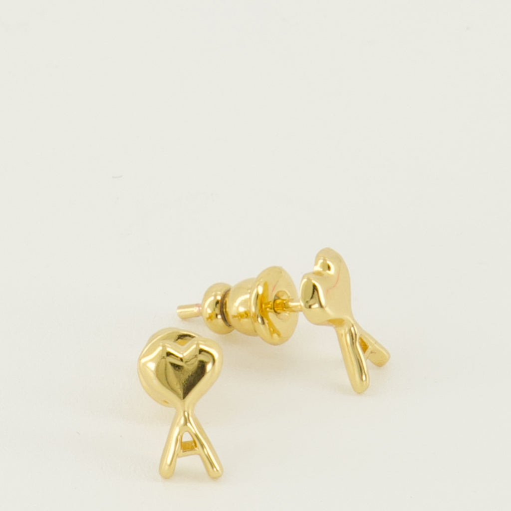 Image of the item Golden Heart Friend Earrings by the brand Ami PARIS for Women - Spring-Summer 2026 - Detailed View_2