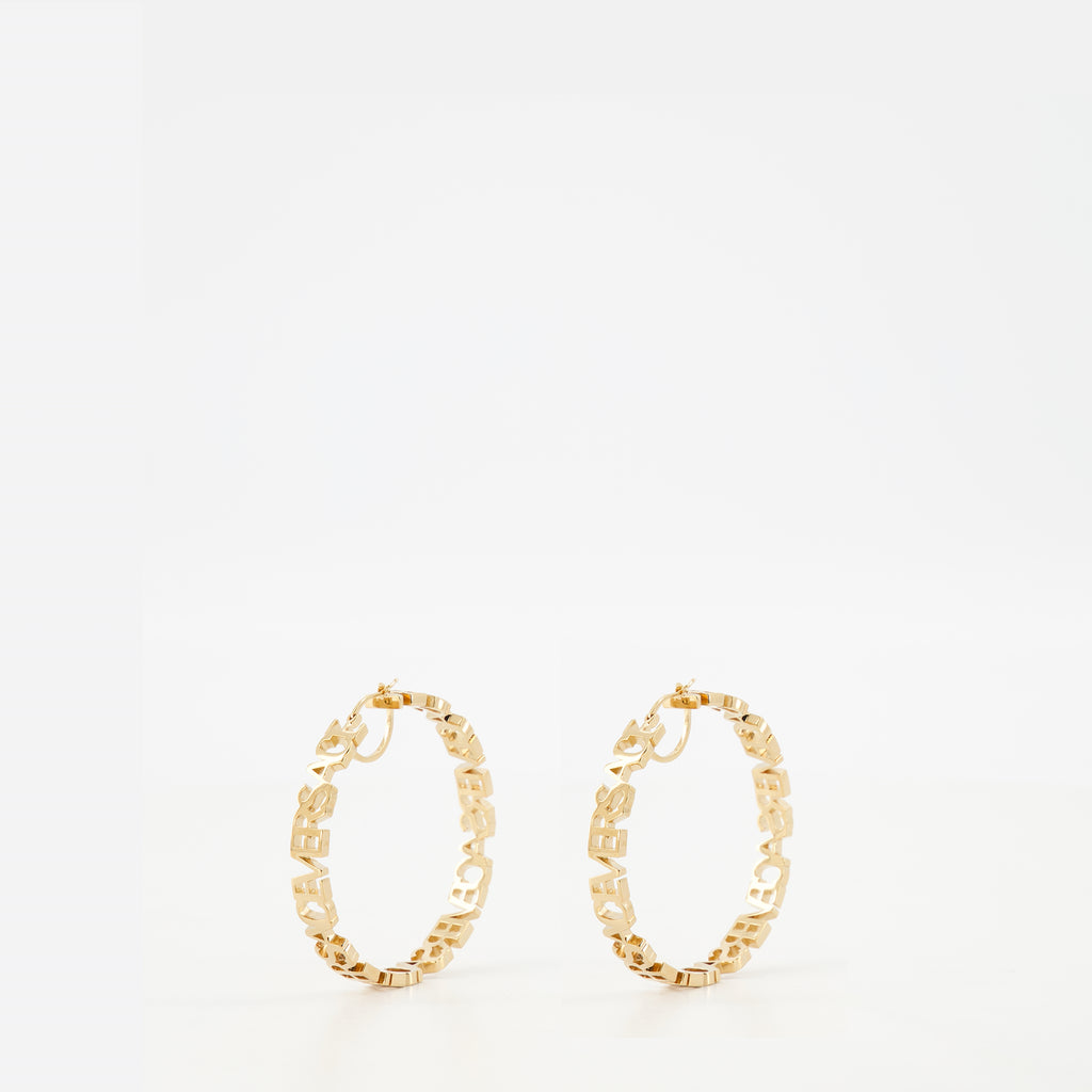 Jewelry Créoles à logo Versace Gold Femme