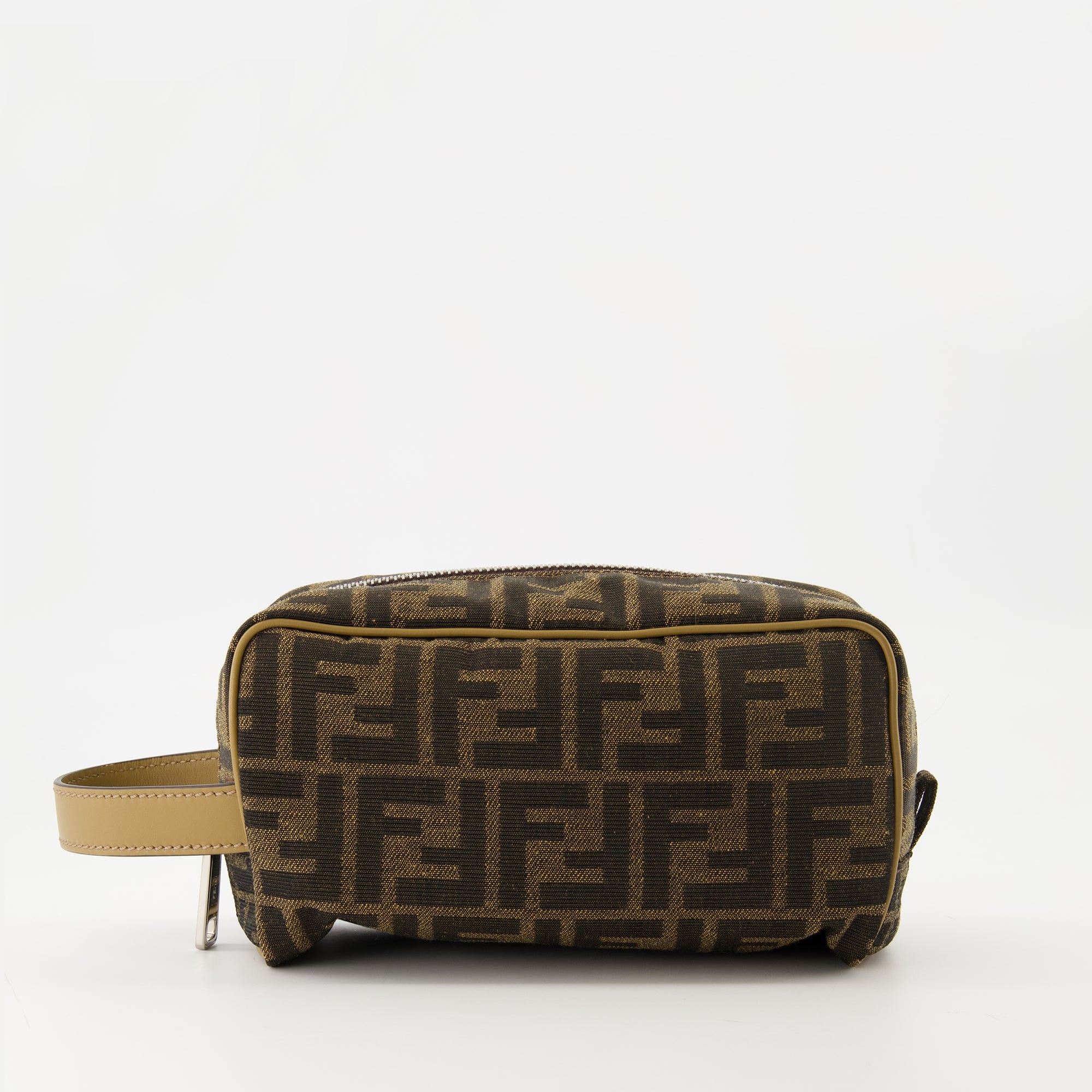 Image of the Fendi FF Toiletry Bag for Men - Autumn-Winter 2025 - Front View