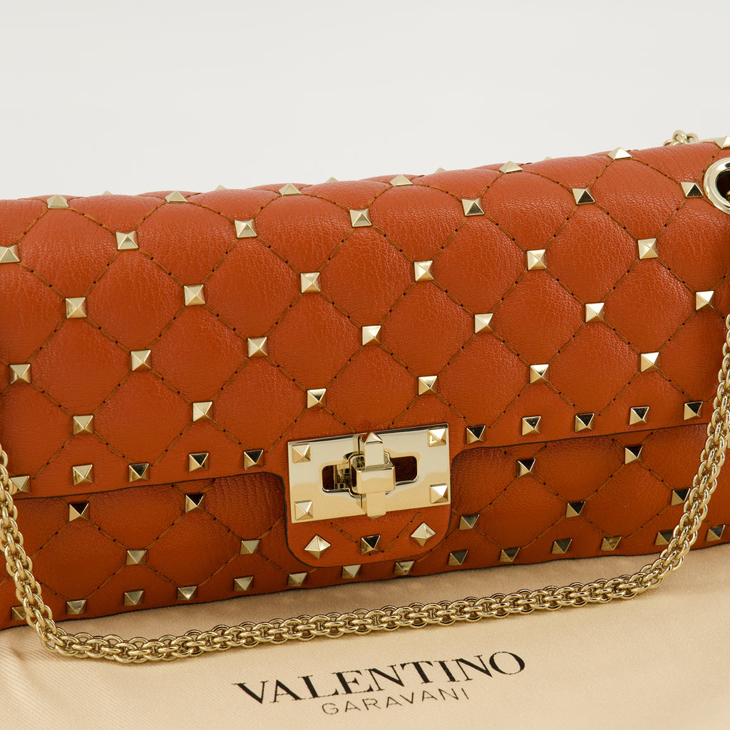 Sacs à main et épaule Bolso Rockstud Spike Naranja Valentino Garavani Orange Femme