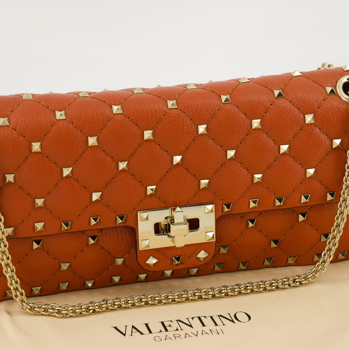 Sacs à main et épaule Bolso Rockstud Spike Naranja Valentino Garavani Orange Femme