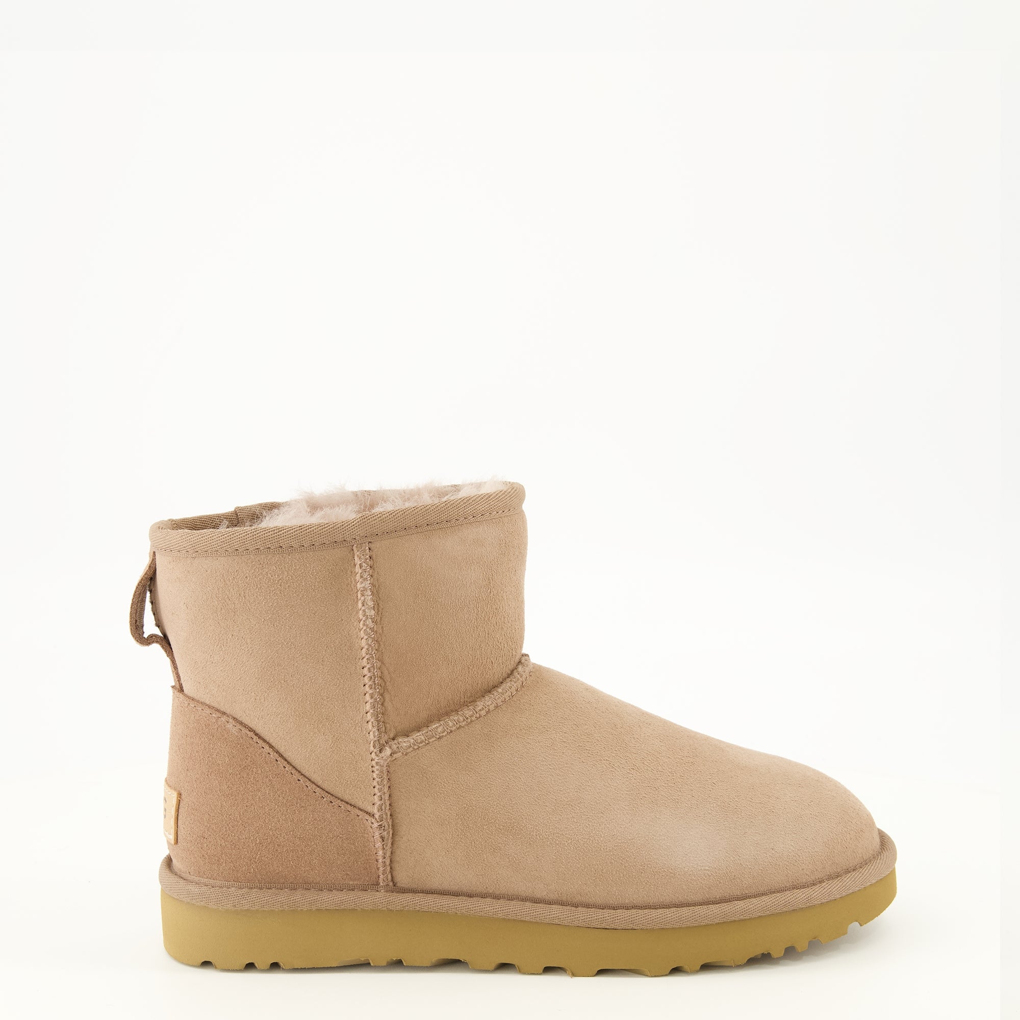 Bottines Classic Mini II Beige Stiefel Ugg Beige Femme
