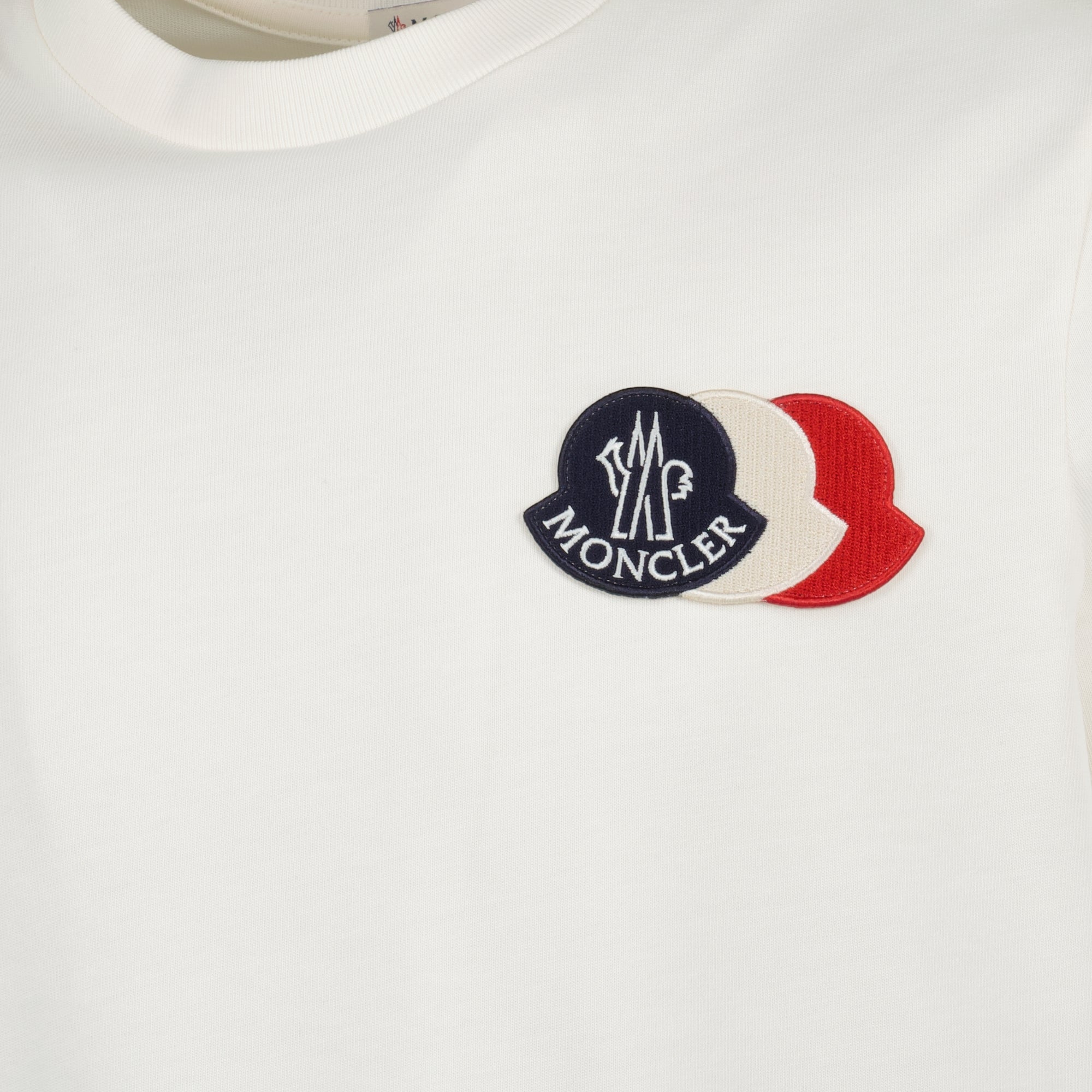 Image of the item Moncler Men's Tricolor Logo T-shirt - Autumn-Winter 2025 - Detailed View_5