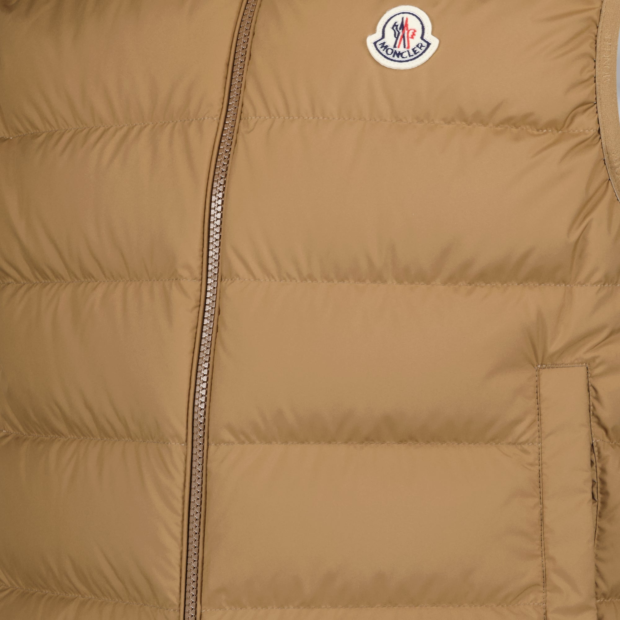 Vestes Contrin Brown Sleeveless Down Jacket Moncler Marron Homme