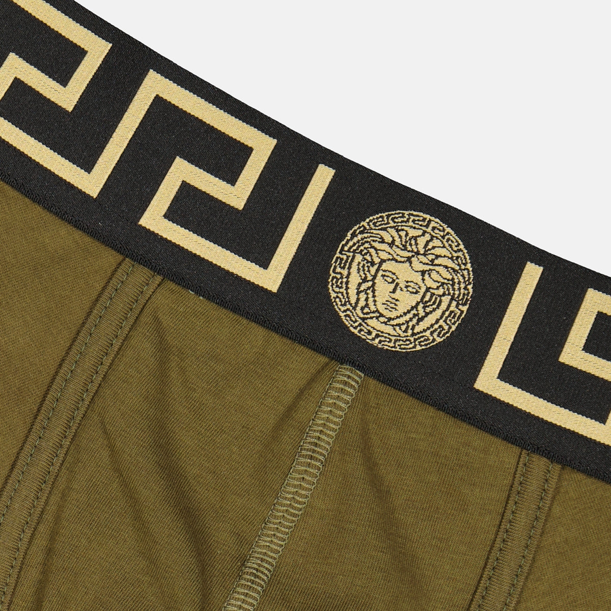 Sous-vêtements et homewear Boxer Medusa long Versace Kaki Homme