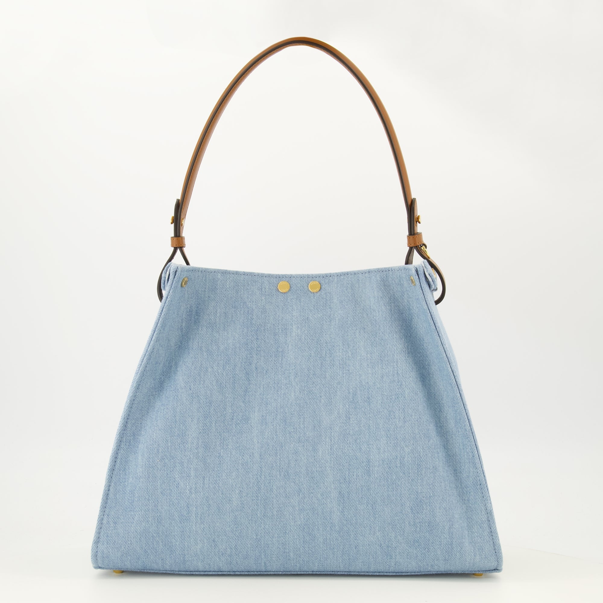 Sacs à main et épaule Borsa Fendi Way Media Blu Denim Fendi Bleu Femme