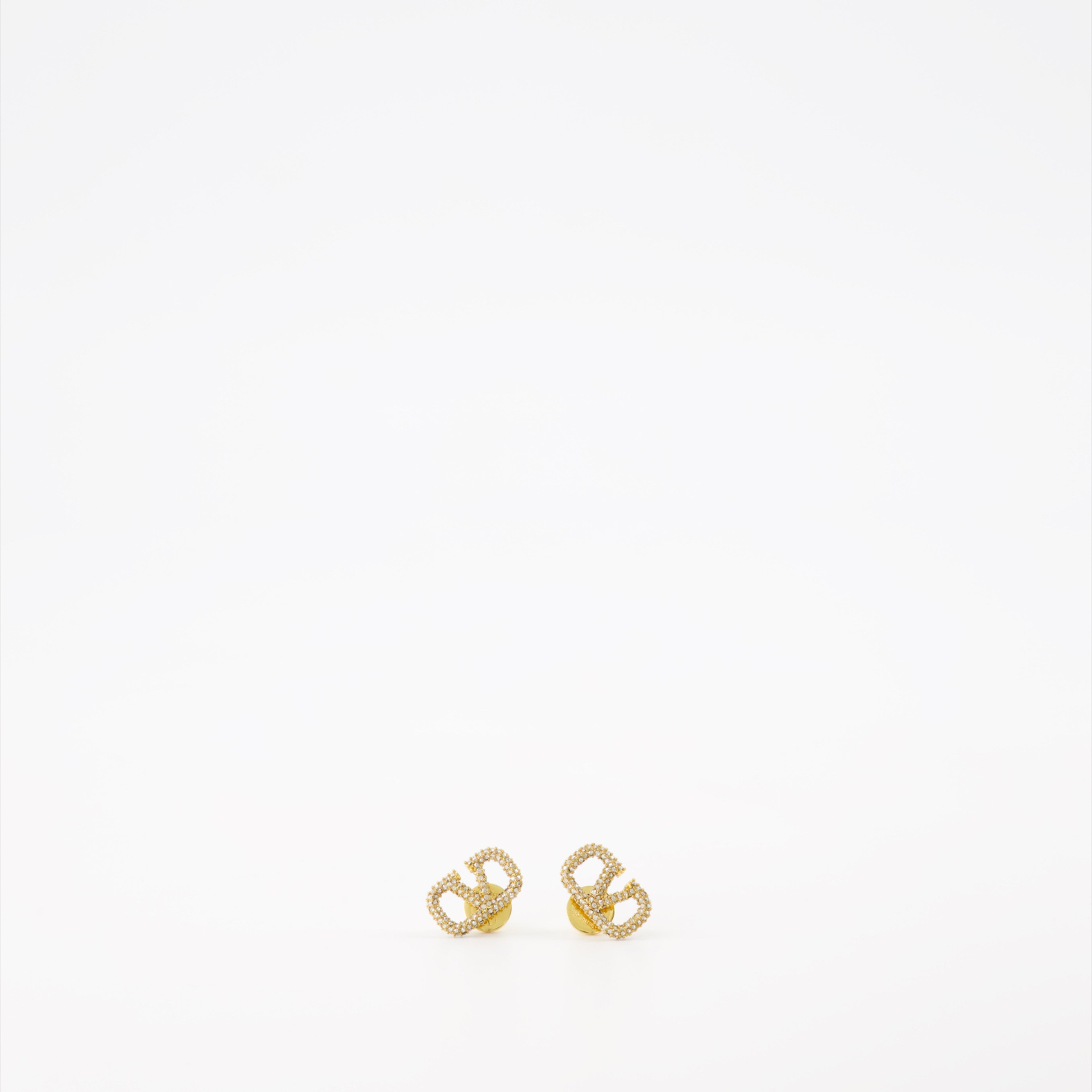 Schmuck Vlogo Kristallohrringe Valentino Garavani Gold Damen