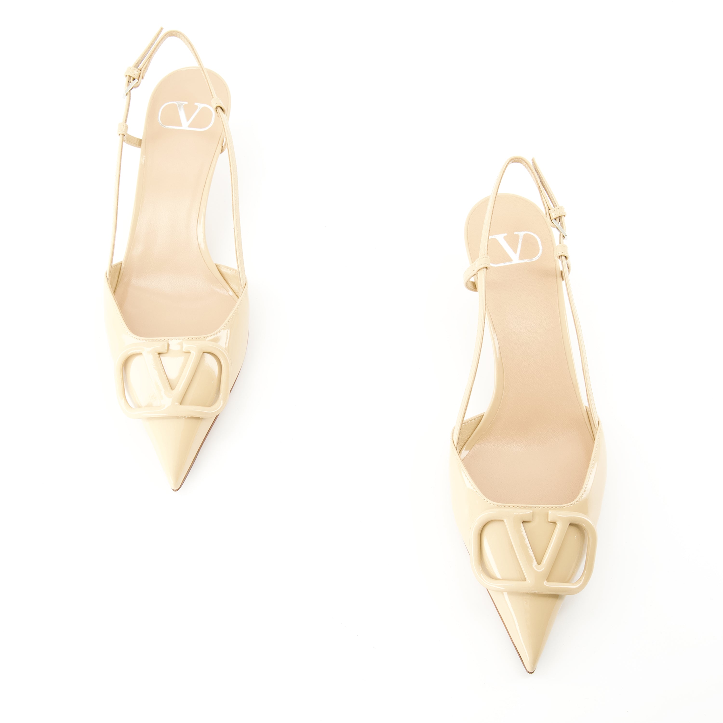 Pumps VLogo Absatzschuhe Valentino Garavani Beige Femme