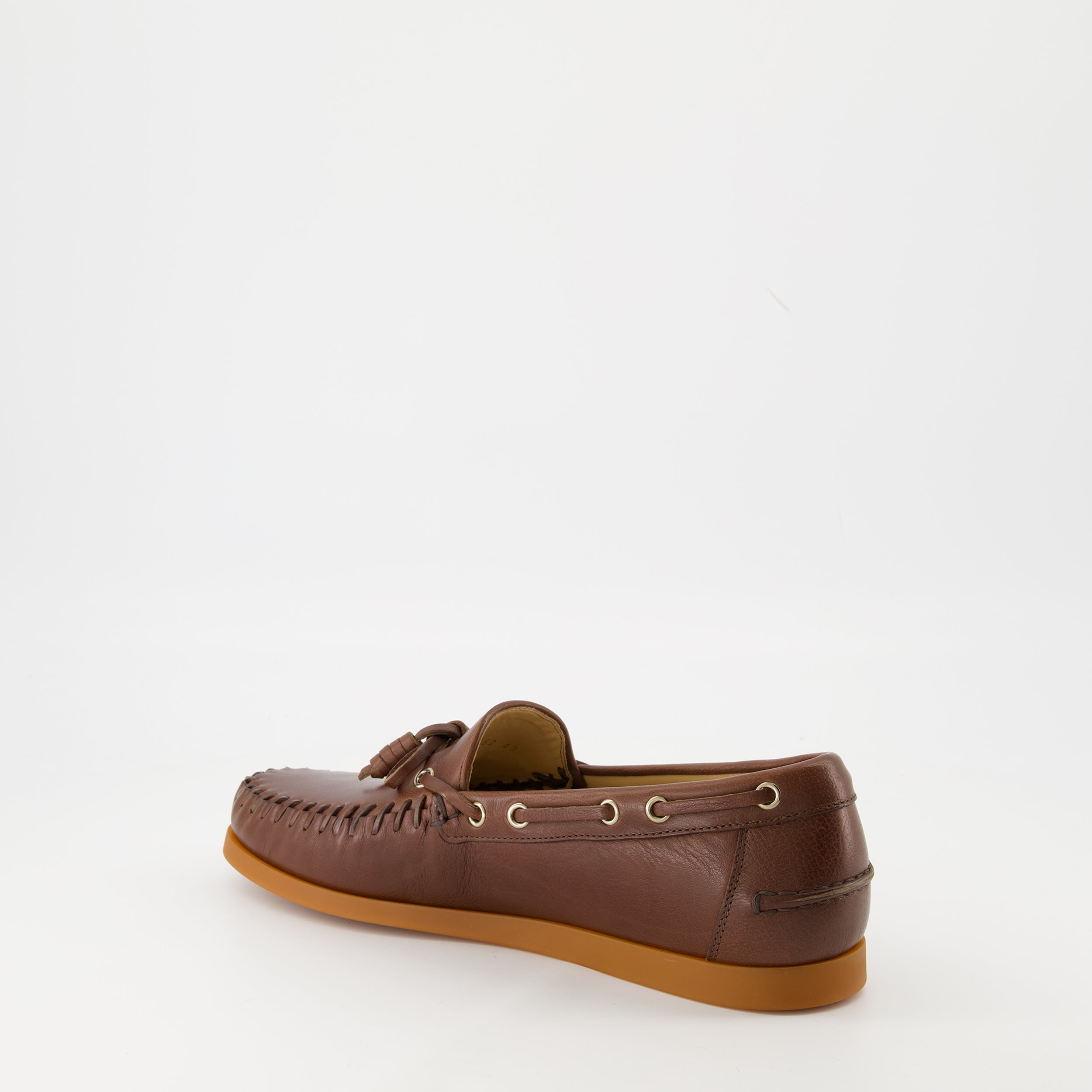 Mocassins Palm Avenue Boat Shoes Valentino Garavani Marron Homme