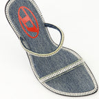 オープントゥシューズ D-havanna Sdl ハイヒールサンダル Diesel 青 Femme