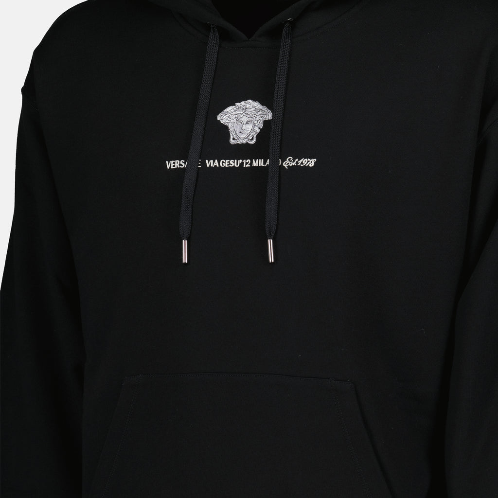 Sweatshirts Via Gesu Hoodie Versace Schwarz Mann