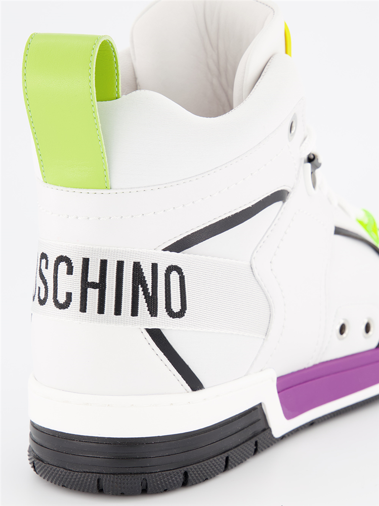 Baskets MB15604G0EG41 10a  mix bianco Moschino Multicolore Homme