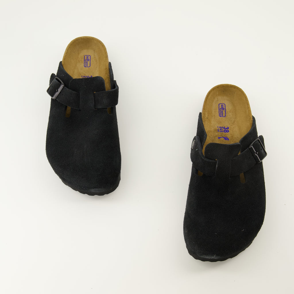 Image de l'article Mules Boston de la marque Birkenstock pour Unisex - Saison Automne-Hiver 2025 - Vue de dessus paire de chaussure