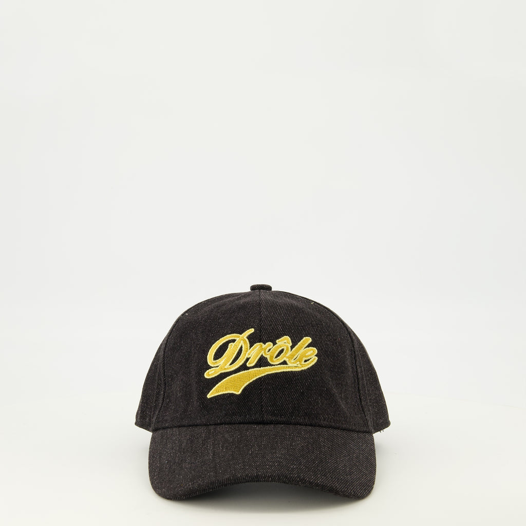 Chapeaux, casquettes et bonnets Cappello Divertente in Denim Nero Drole De Monsieur Noir Homme