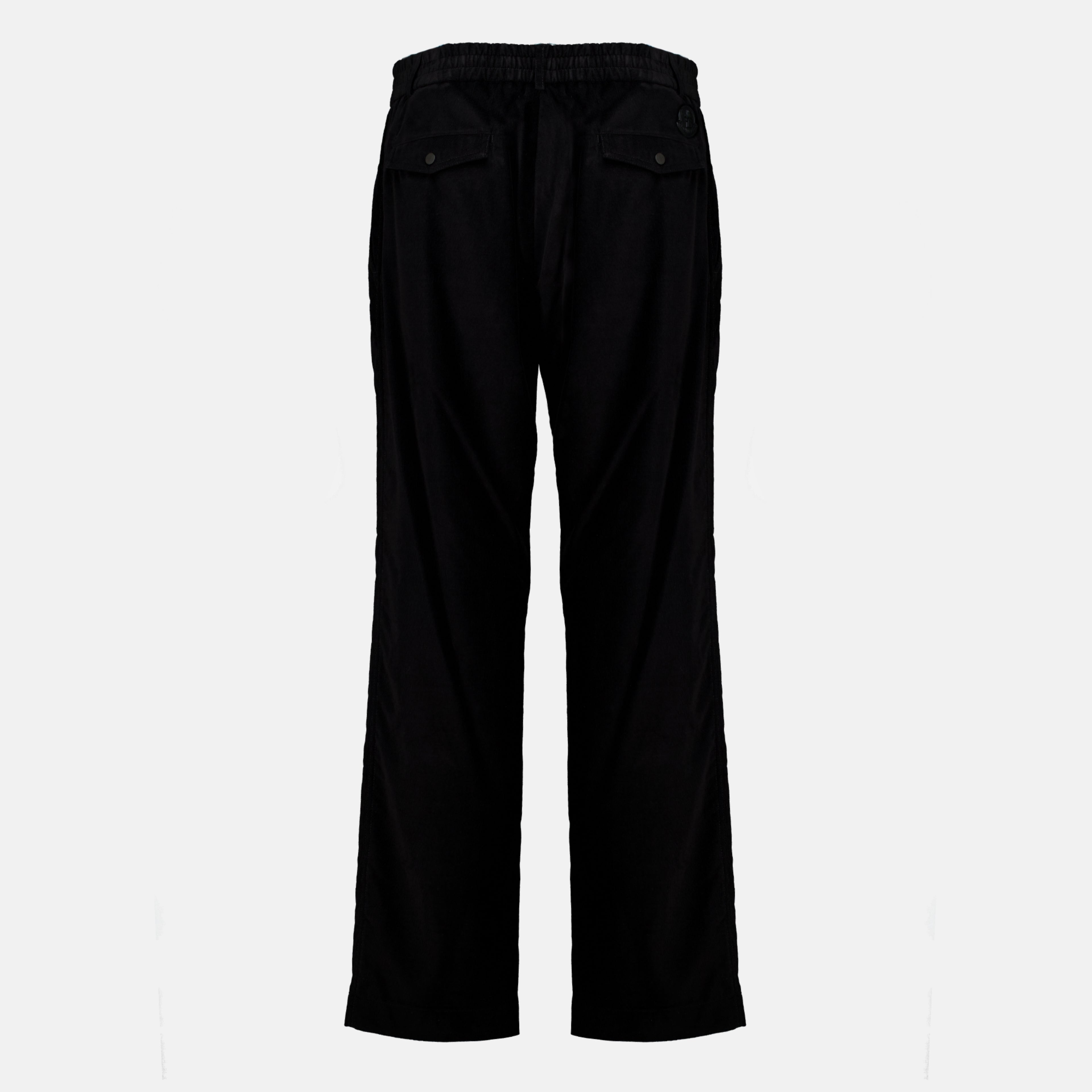 Pantalons Pantalones de Pana Negros Moncler Noir Homme