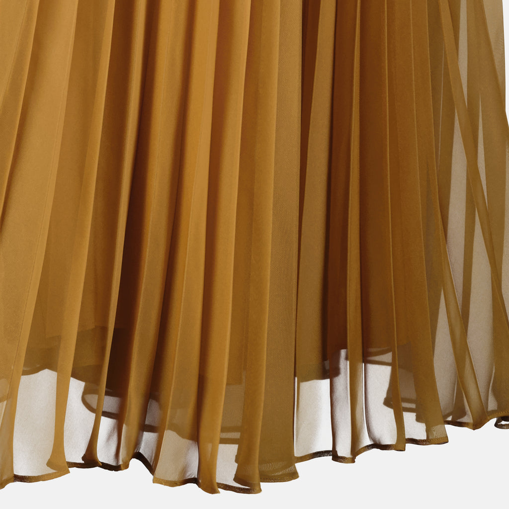 Image de l'article Pantalon plissé marron de la marque Max Mara pour Femme - Saison Printemps-Été 2026 - Vue détaillée_1
