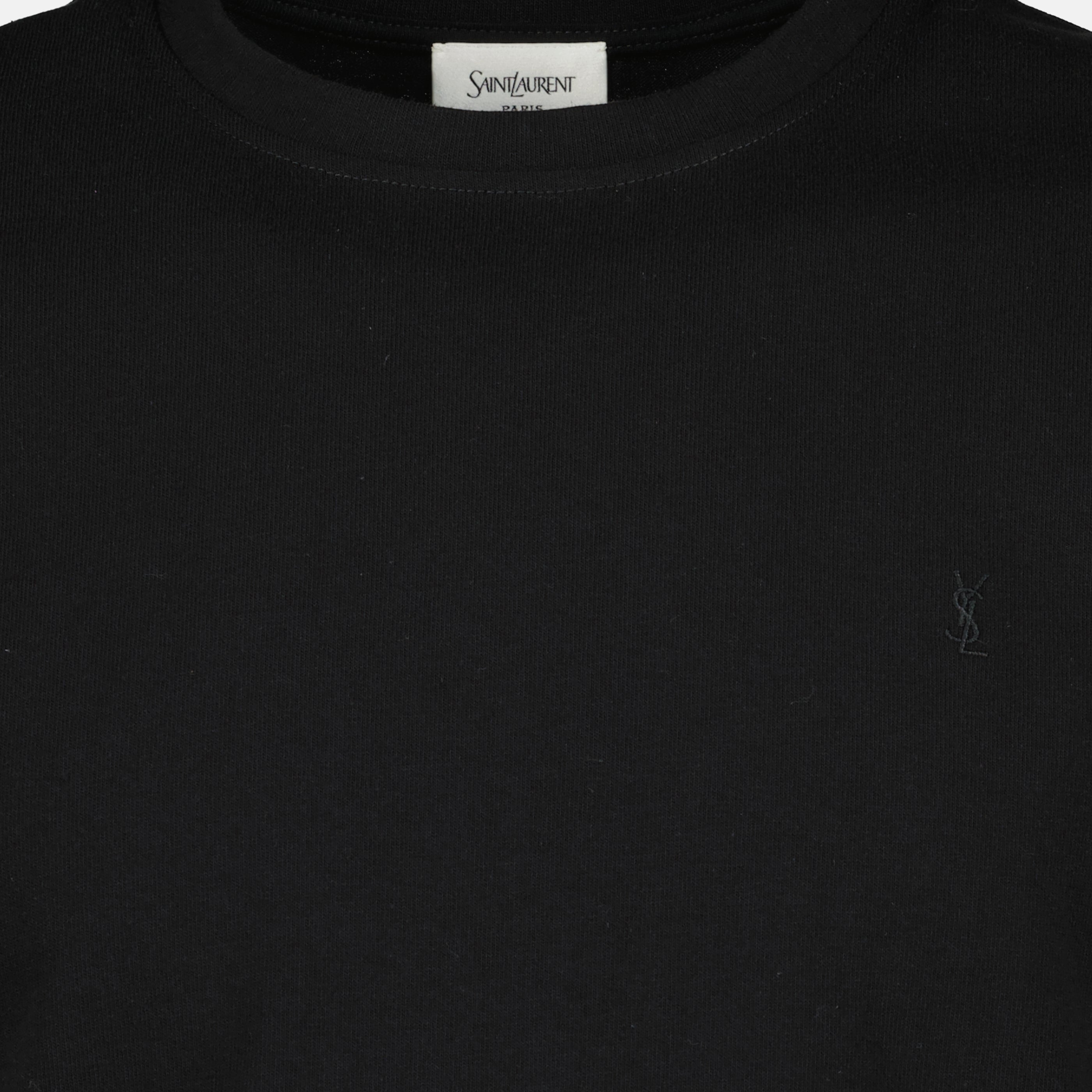 Image de l'article T-shirt cassandre oversize noir de la marque Saint Laurent pour Homme - Saison Printemps-Été 2026 - Vue détaillée_2