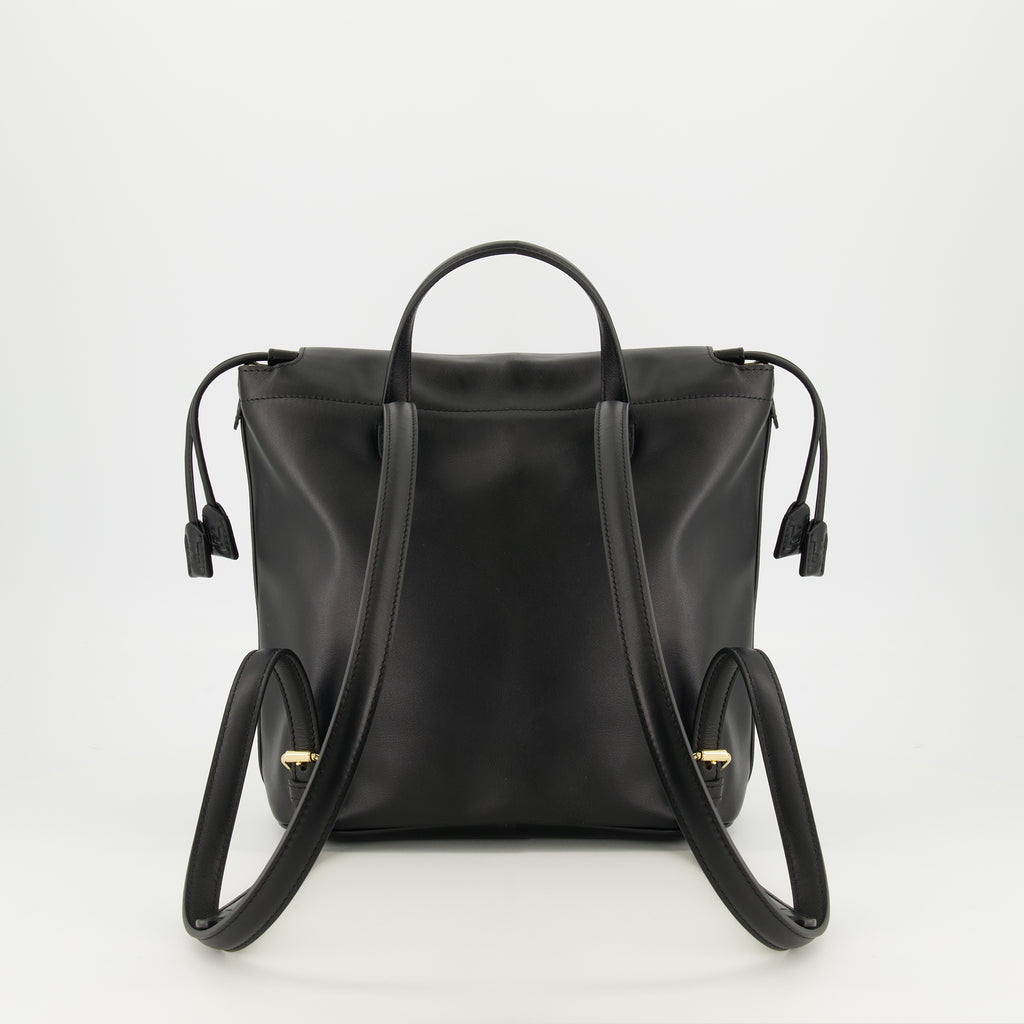 Image de l'article Sac à dos en cuir noir de la marque Fendi pour Femme - Saison Automne-Hiver 2025 - Vue de Dos