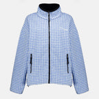 Vestes 비시 체크 플리스 자켓 Miu Miu Bleu Femme