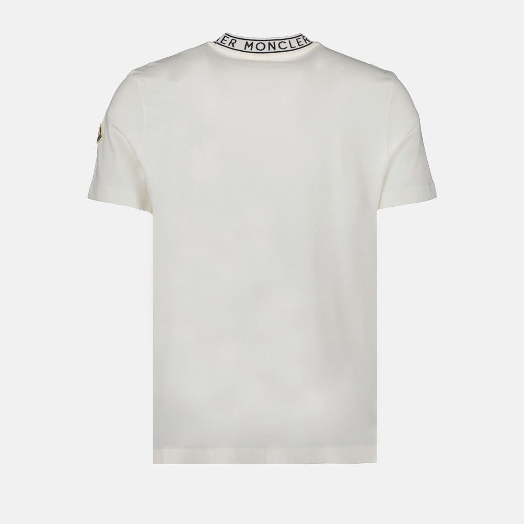 Imagen de la camiseta de logo blanco de la marca Moncler para Hombre - Temporada Primavera-Verano 2026 - Vista Trasera