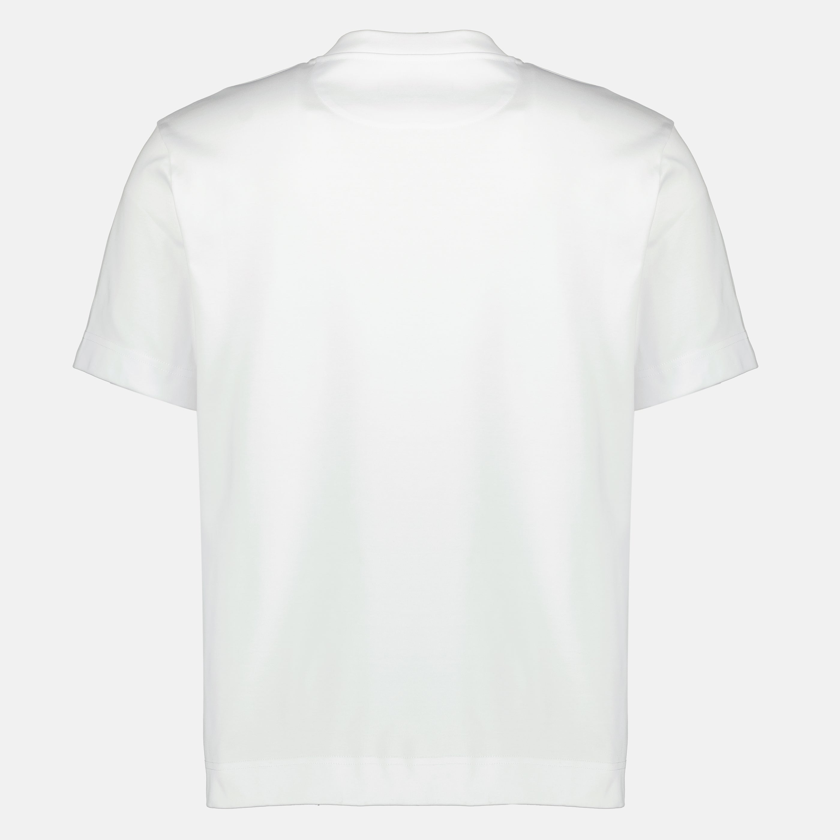 T-shirts T-shirt FF en coton blanc Fendi Blanc Homme