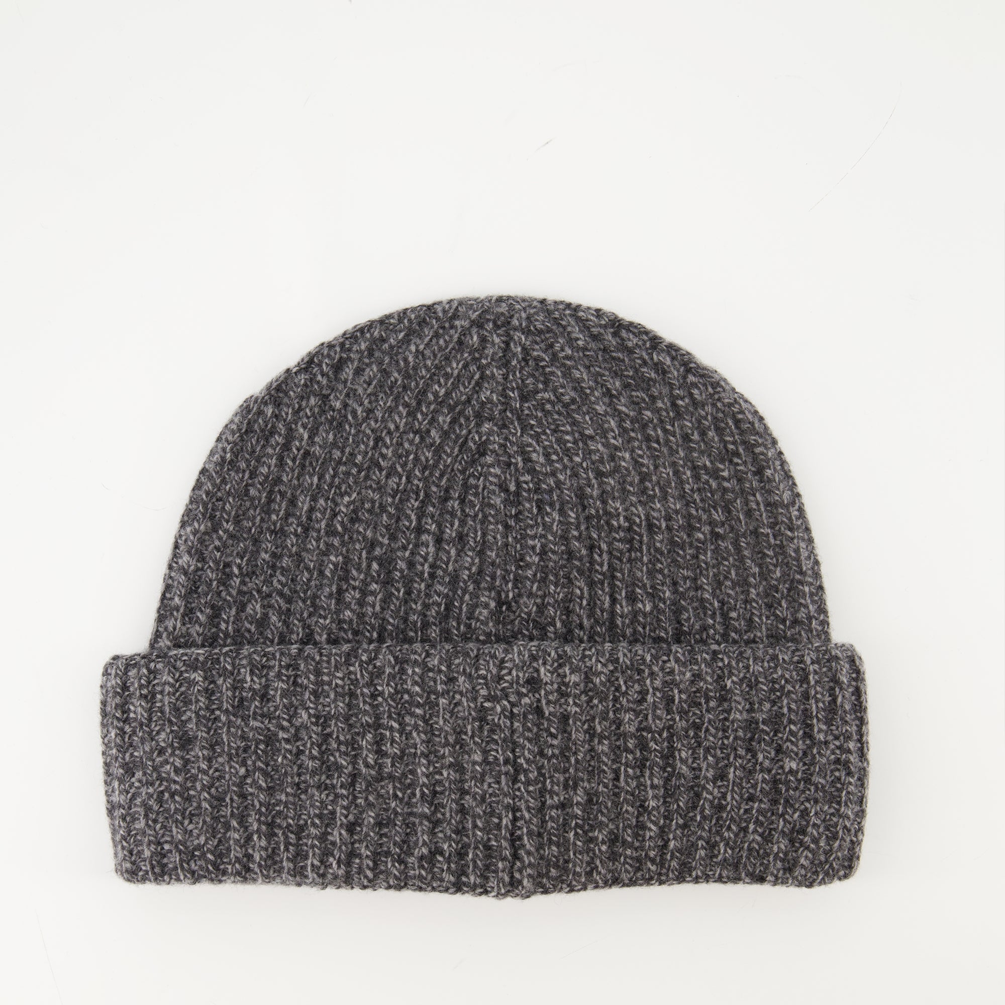 Image of the Moncler Men's Wool and Cashmere Beanie - Autumn-Winter 2025 - Back View