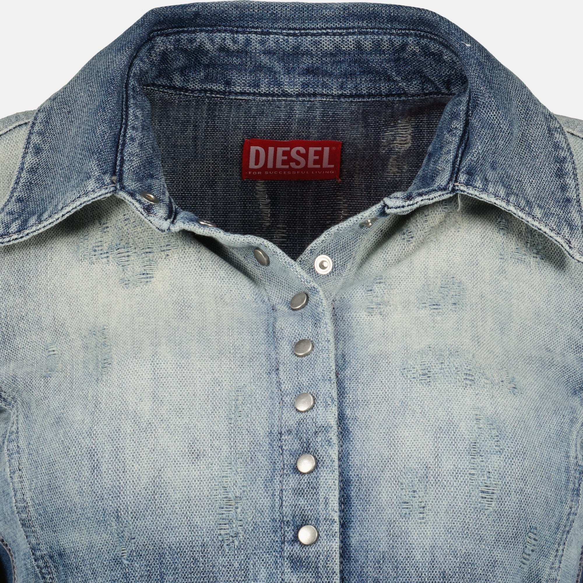 Bild des De-Masly-Fsh Denimhemds von Diesel für Frauen - Herbst-Winter 2025 - Detaillierte Ansicht_1