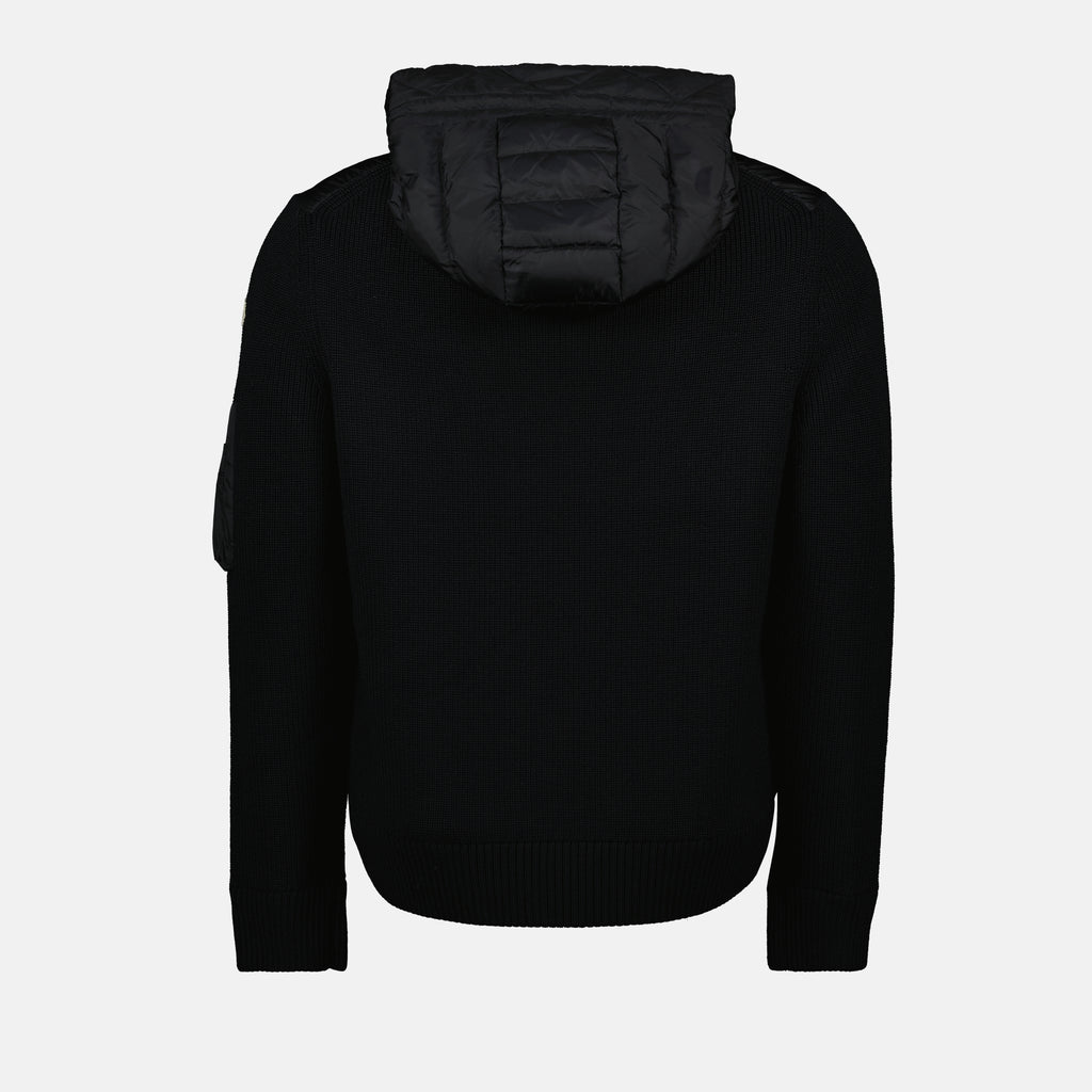 Maille Zipped Cardigan Moncler Noir Homme