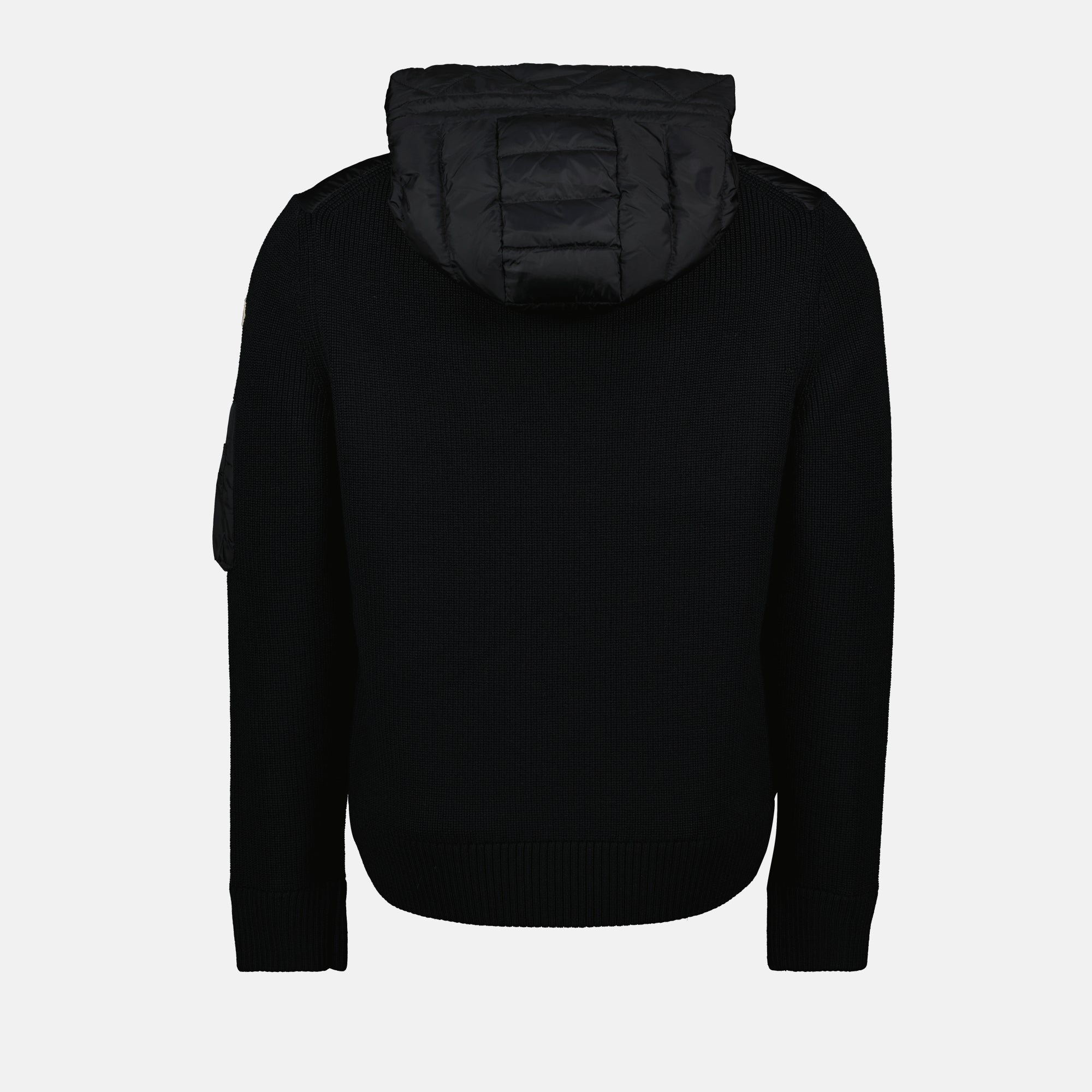Maille Zipped Cardigan Moncler Noir Homme