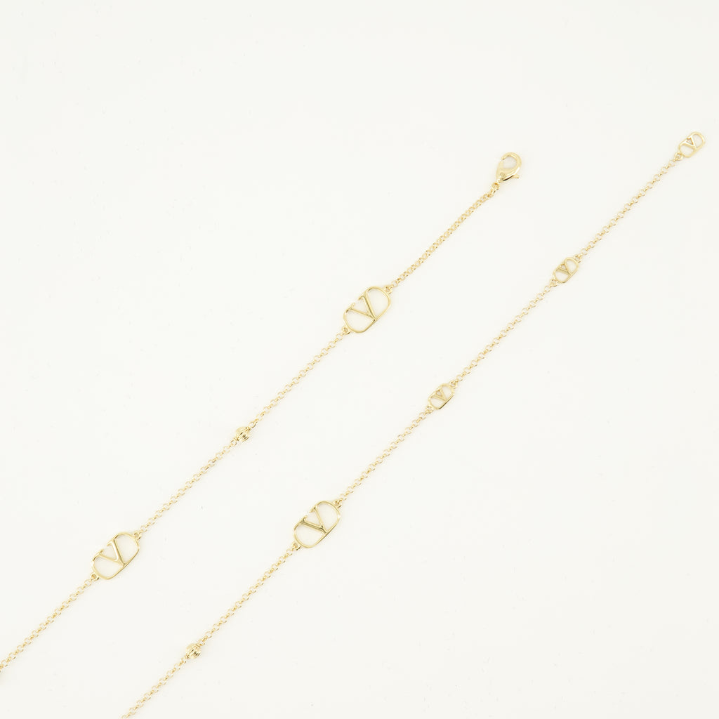 Bijoux Collar VLogo Signature en Metal Dorado Valentino Garavani Doré Femme