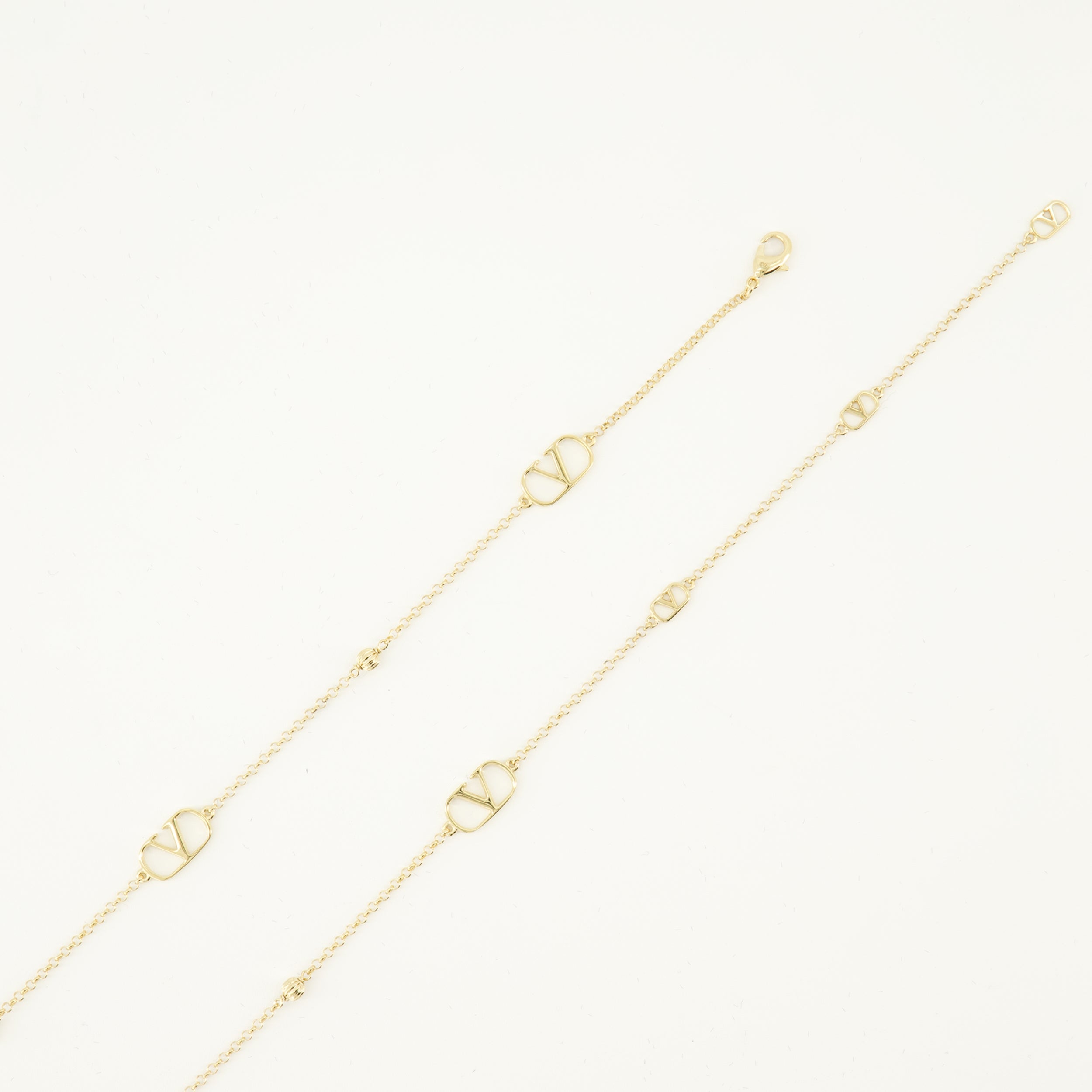 Bijoux Collier VLogo Signature en métal doré Valentino Garavani Doré Femme