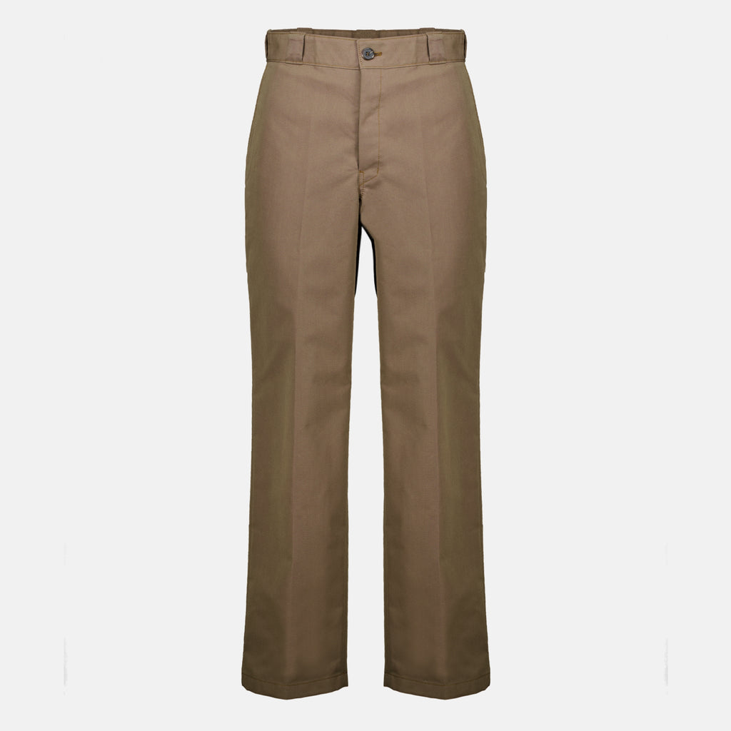 Pantalons Pantalon en toile marron Prada Marron Homme