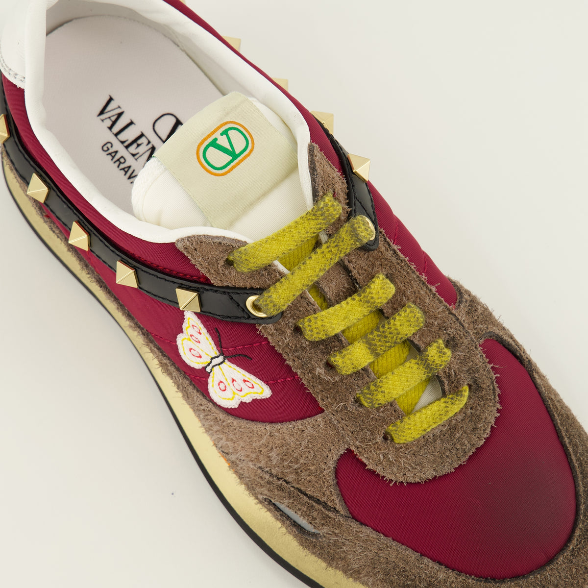 Baskets Zapatillas Stud up Butterfly Burdeos Valentino Garavani Bordeaux Femme