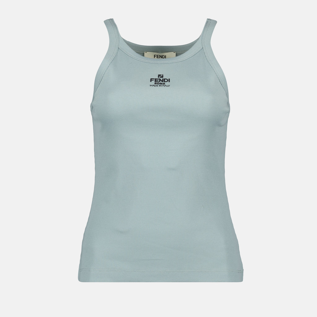 Tops Débardeur Fendi Roma Fendi Bleu Femme
