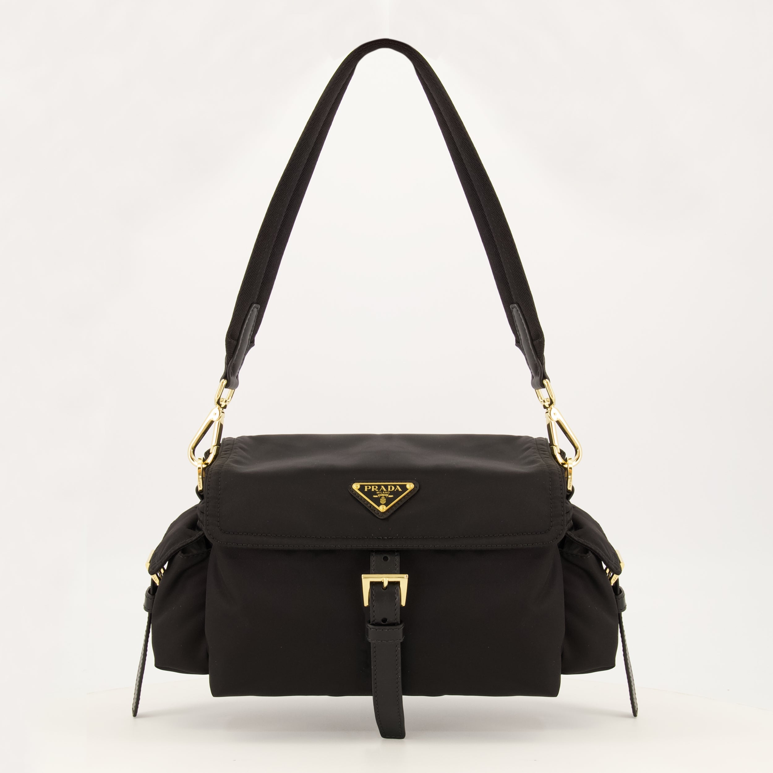 Sacs à main et épaule Explore Bag em Preto Re-Nylon Prada Noir Femme