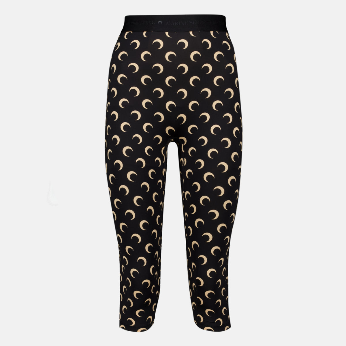 Pantalons Capri Jersey Moon Legging Marine Serre Noir Femme