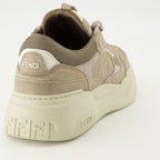 Imagen de las zapatillas Fendi Force grises de la marca Fendi para Hombre - Temporada Otoño-Invierno 2025 - Vista trasera