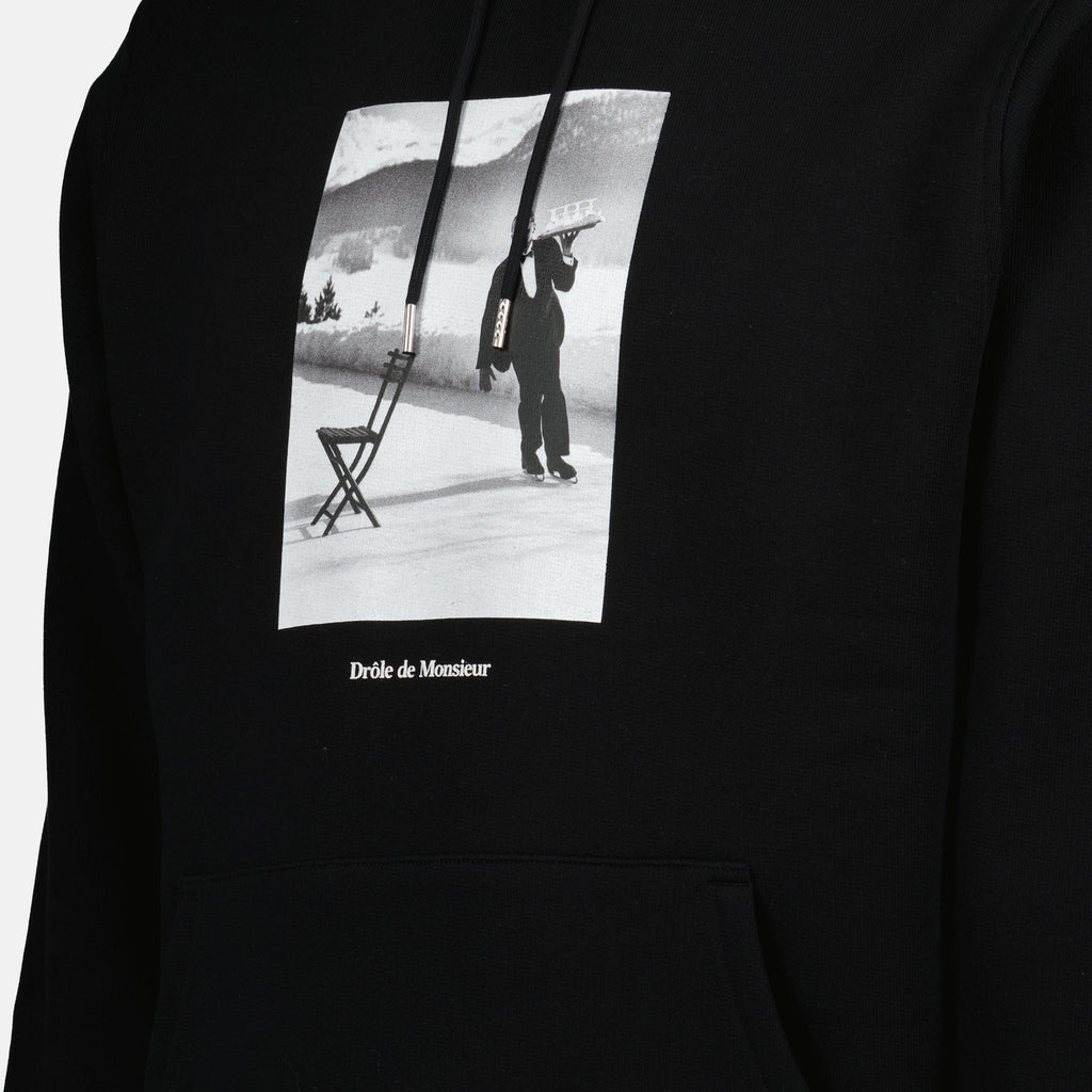 Bild des Drole De Monsieur Marken-Slogan-Hoodies für Herren - Herbst-Winter 2025 Saison - Detailansicht 1