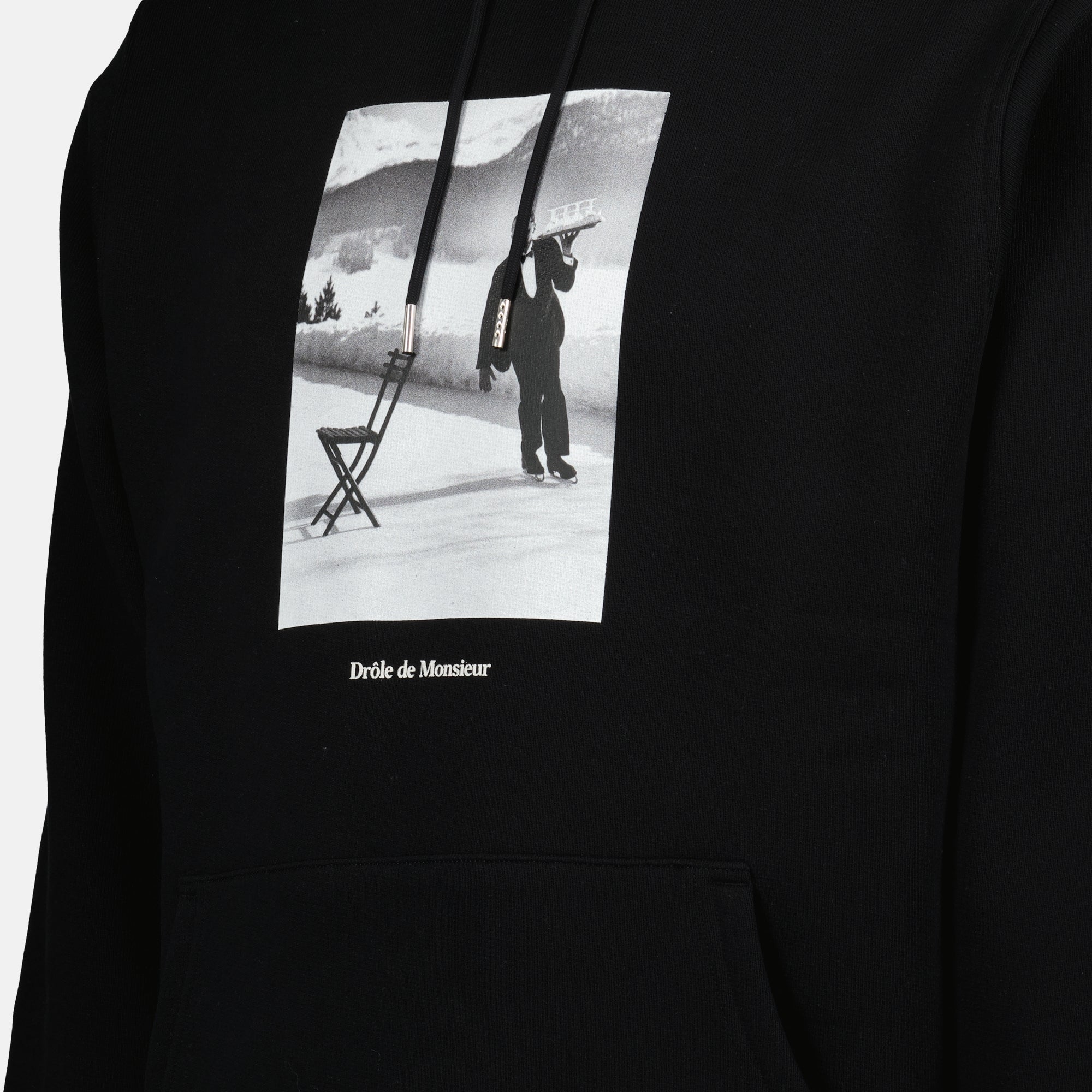 Image de l'article Veste à capuche Slogan de la marque Drole De Monsieur pour Homme - Saison Automne-Hiver 2025 - Vue détaillée_1