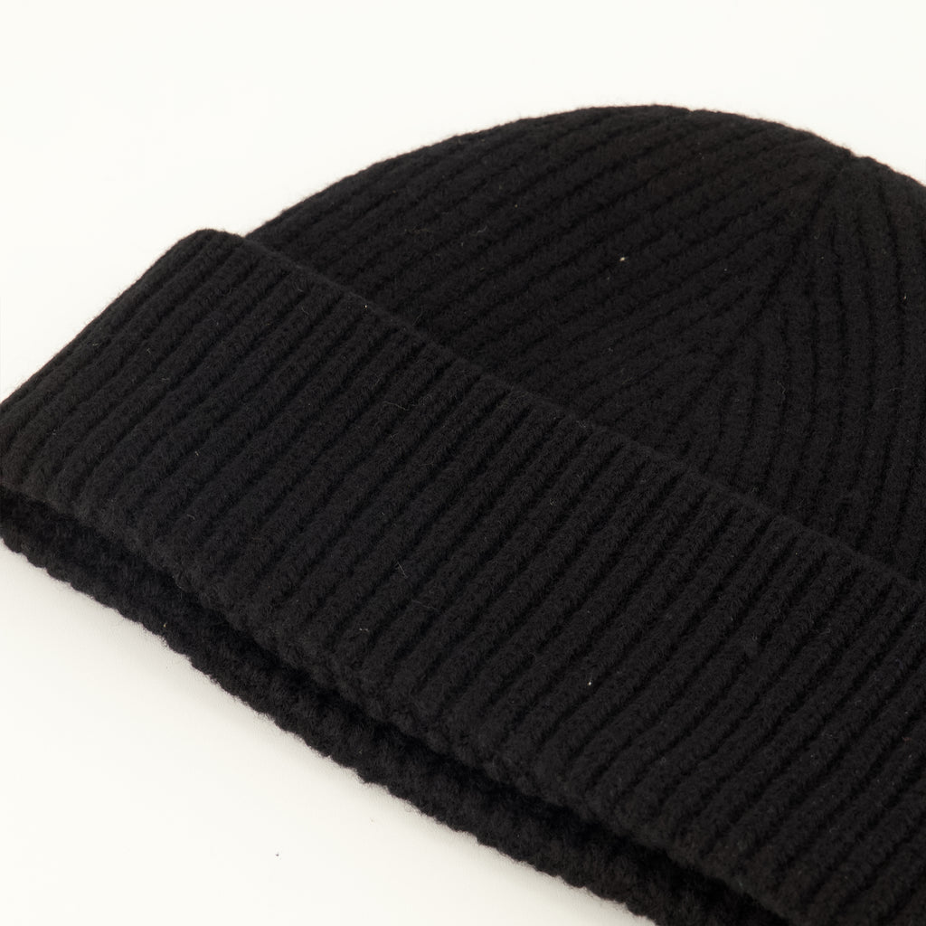 Chapeaux, casquettes et bonnets Schwarze Wollmütze Ami PARIS Noir Unisexe