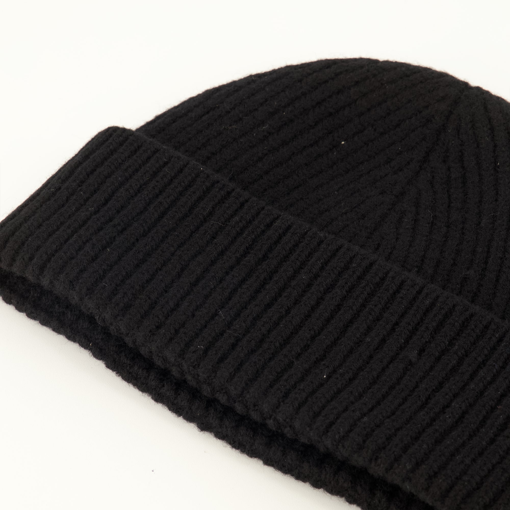 Chapeaux, casquettes et bonnets Schwarze Wollmütze Ami PARIS Noir Unisexe