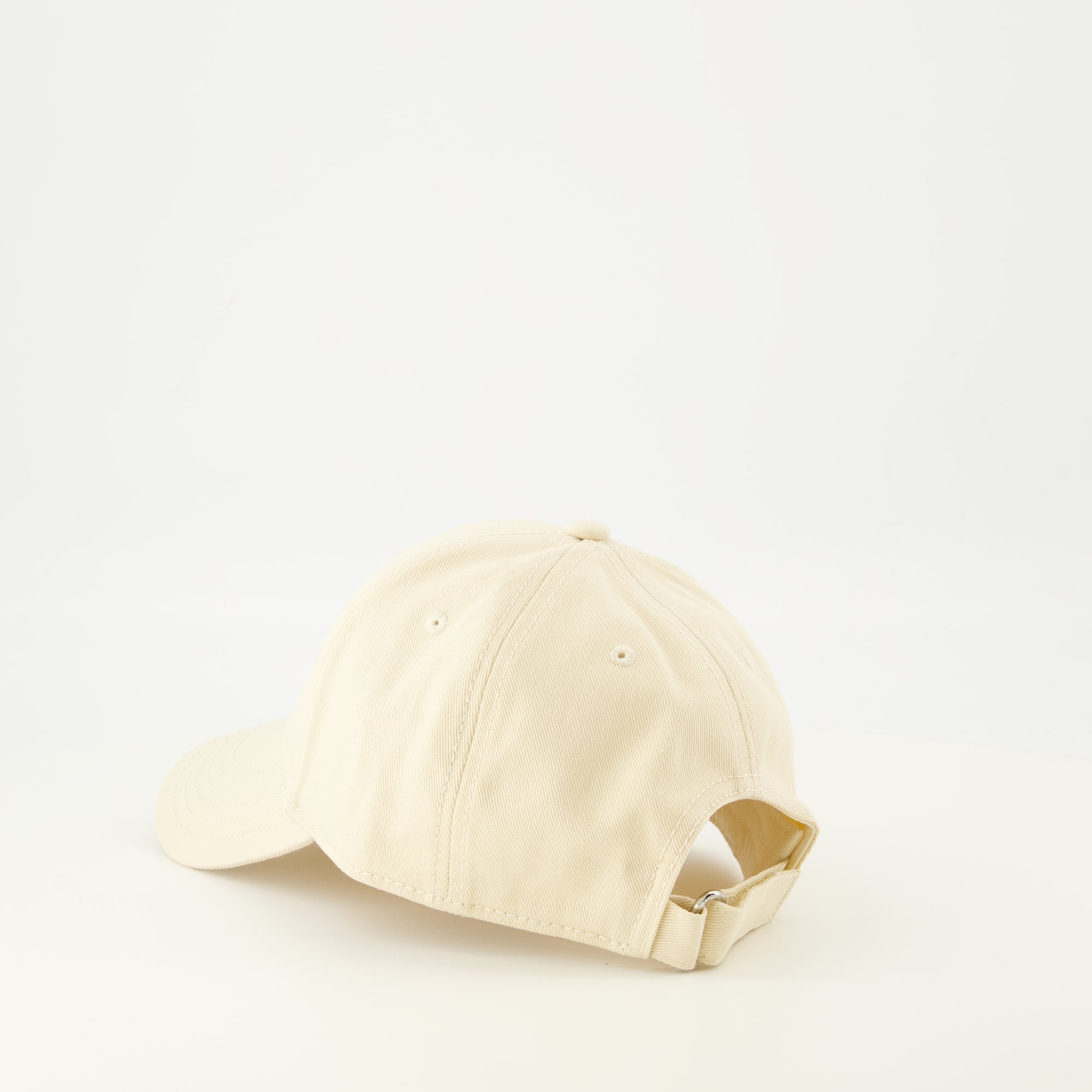 Image of the item Beige logo cap by Moncler for Women - Spring-Summer 2026 - Detailed view_2