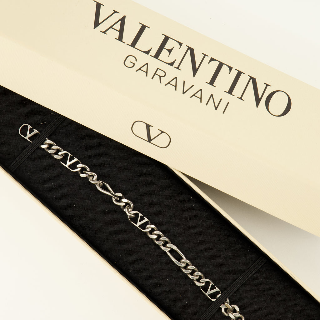 Bijoux VLogo Metal Bracelet Valentino Garavani Argenté Homme