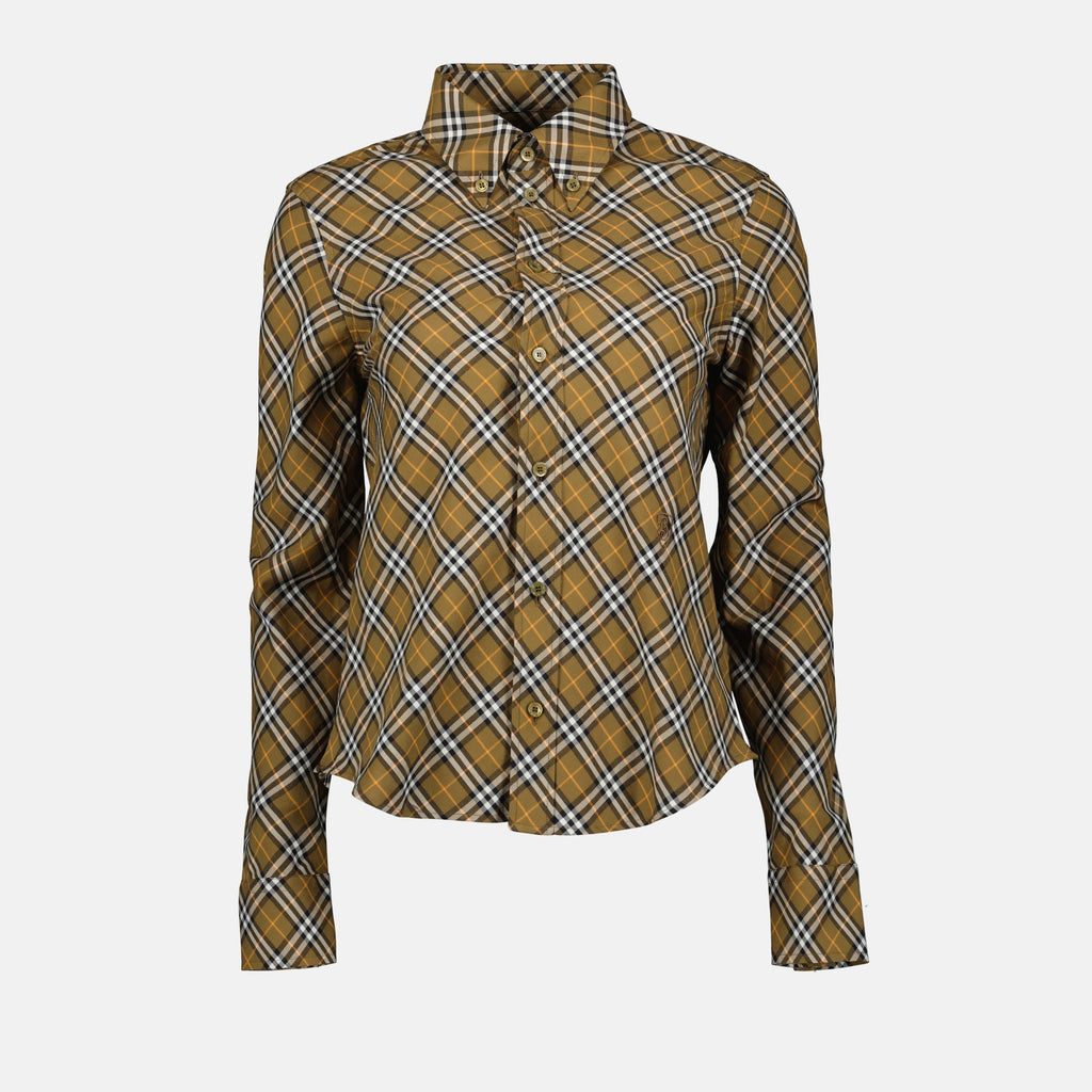 Shirts Checkered Shirt Burberry Brown Femme