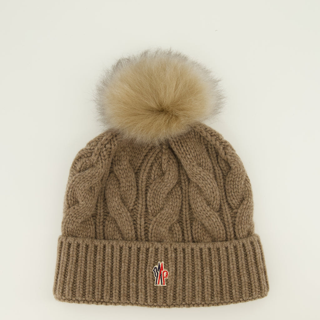 Chapeaux, casquettes et bonnets 브라운 로고 비니 Moncler Grenoble Marron Femme
