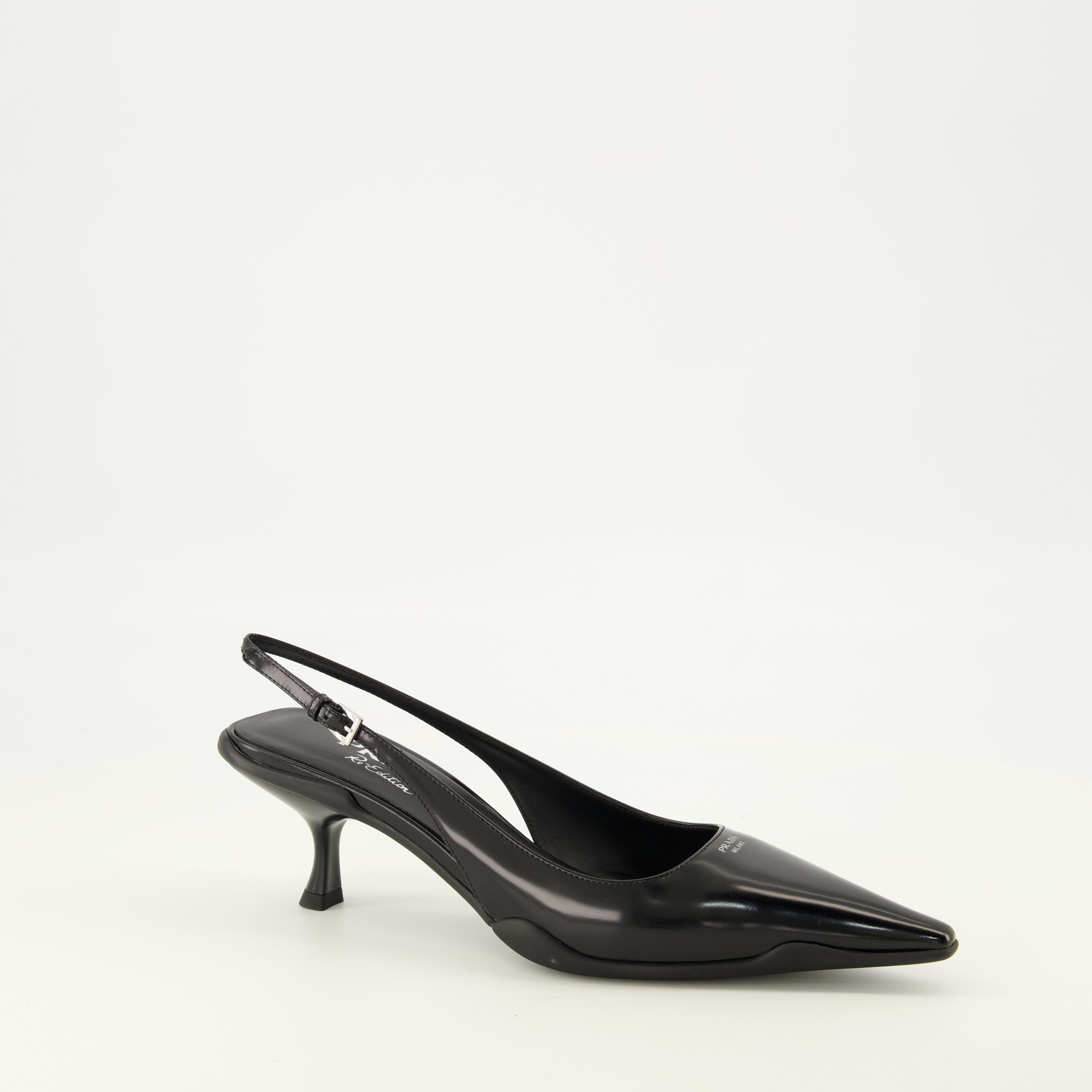 Escarpins Décolleté in Pelle Nera Prada Noir Femme