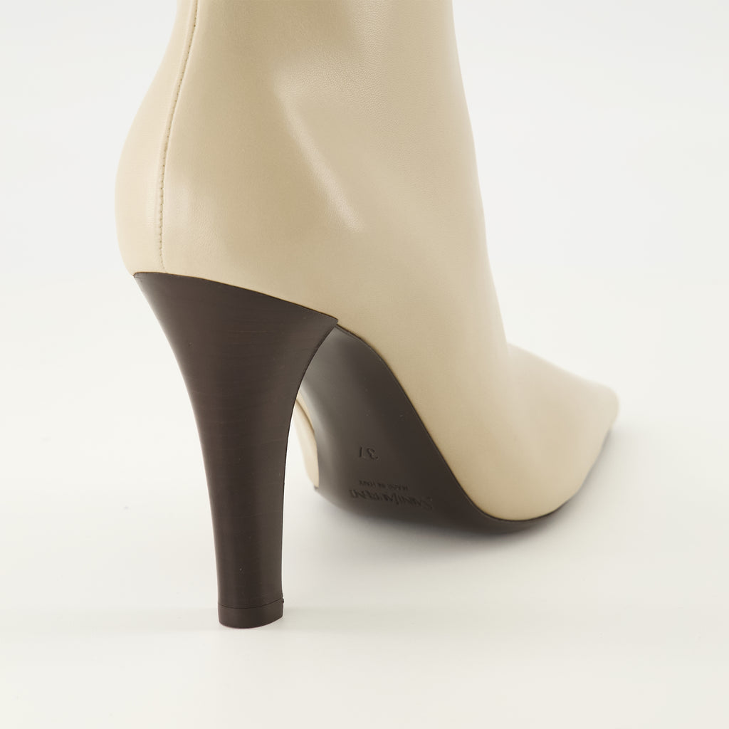 Image of the Jill ankle boots by Saint Laurent for Women - Autumn-Winter 2025 Season - Back view