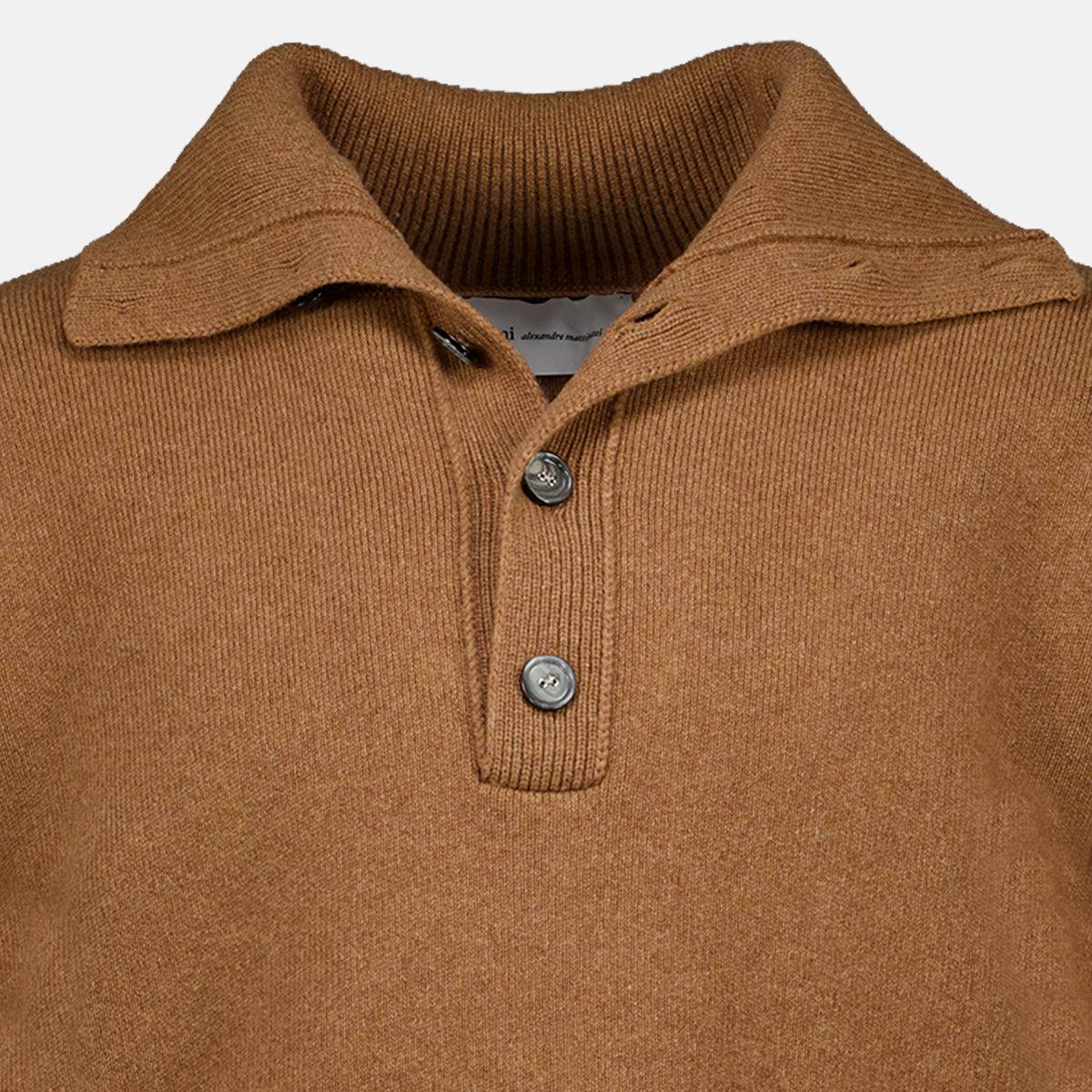 Sweatshirts Pull à col montant beige Ami PARIS Beige Unisexe
