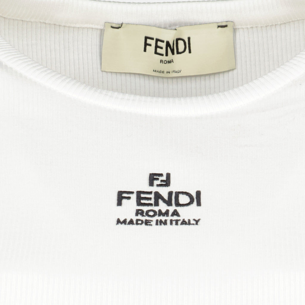 Image de l'article Haut court Fendi Roma blanc de la marque Fendi pour Femme - Saison Printemps-Été 2026 - Vue détaillée_2