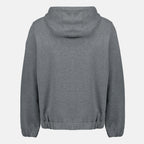 Imagen de la sudadera con cremallera gris de la marca Moncler para Hombre - Temporada Otoño-Invierno 2025 - Vista Trasera
